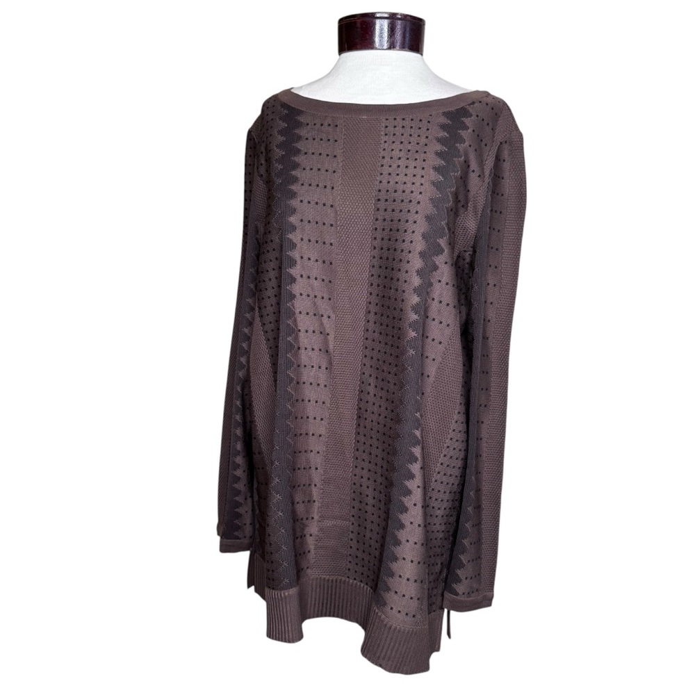 Mistook Brown Pullover Tunic Top Lightweight size Large